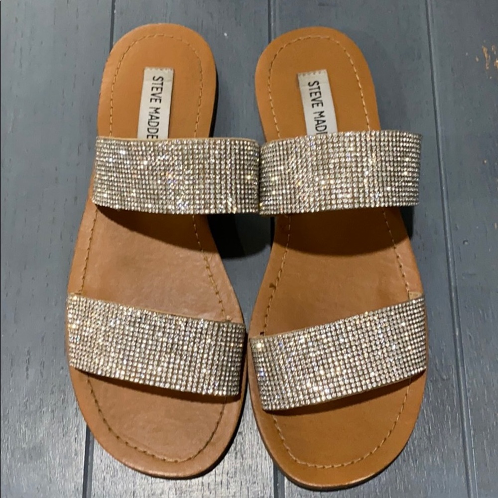 Rhinestone slide-on Sandal